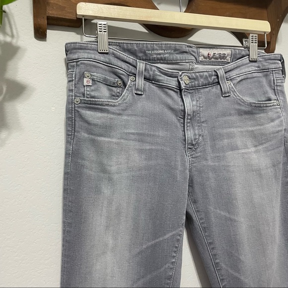 Adriano Goldschmied AG Super Skinny Ankle Gray Jeans 30 - Picture 10 of 12